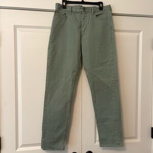 Men’s Green Twill Pants, EUC